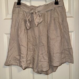 Halara tie waiste Beige Women's Shorts